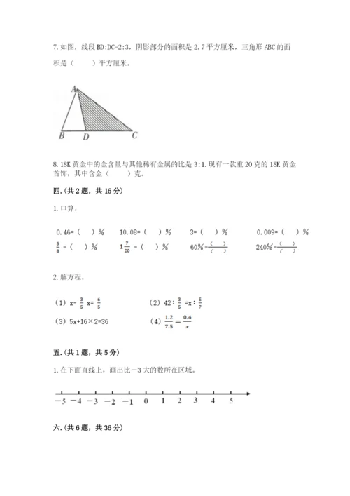 六年级毕业班数学期末考试试卷附参考答案（培优a卷）.docx