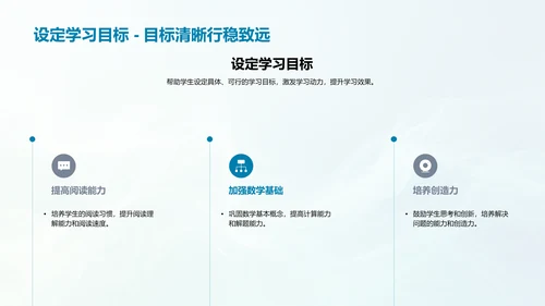 二年级学习生活指导PPT模板