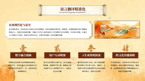 黄色插画风大学生非遗比赛PPT模板