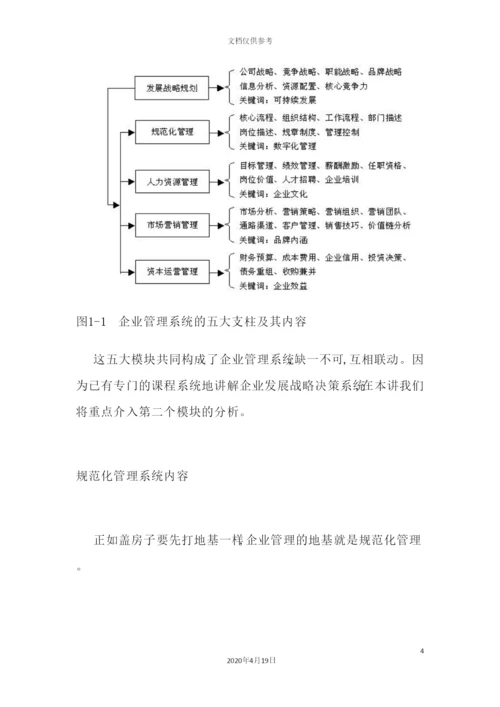 企业规范化管理规范概述.docx