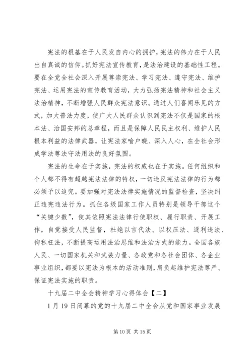 学习十九届二中全会精神心得体会.docx