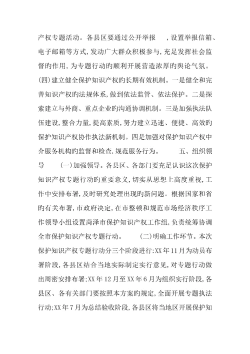 市保护知识产权专项行动方案.docx