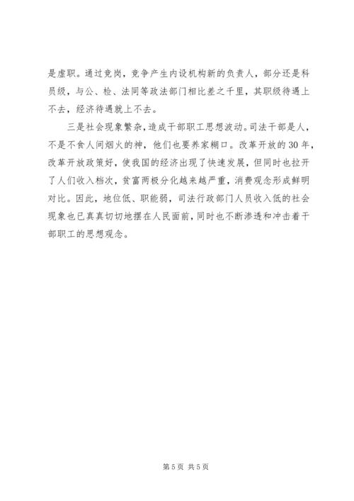 司法局思想政治工作调研报告 (2).docx