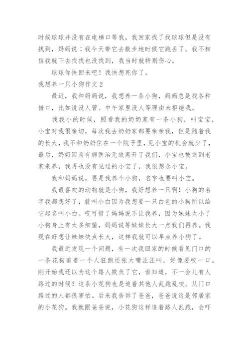 我想养一只小狗作文.docx