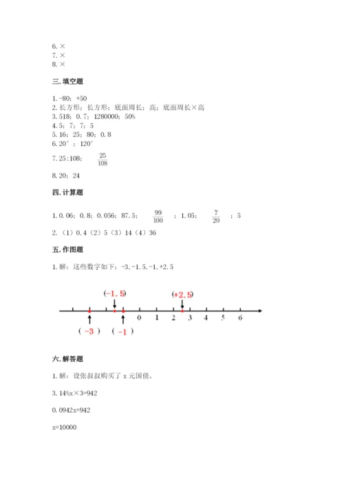 沪教版小学数学六年级下册期末检测试题及答案【真题汇编】.docx