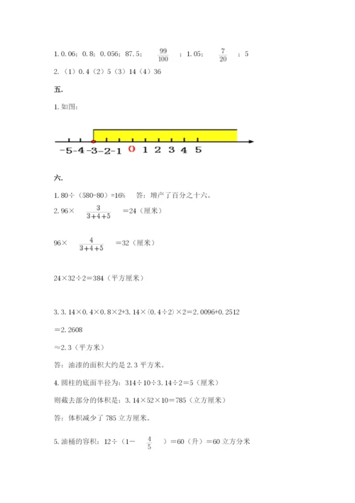 山东省济南市外国语学校小升初数学试卷附答案（达标题）.docx