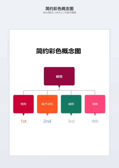 简约彩色概念图