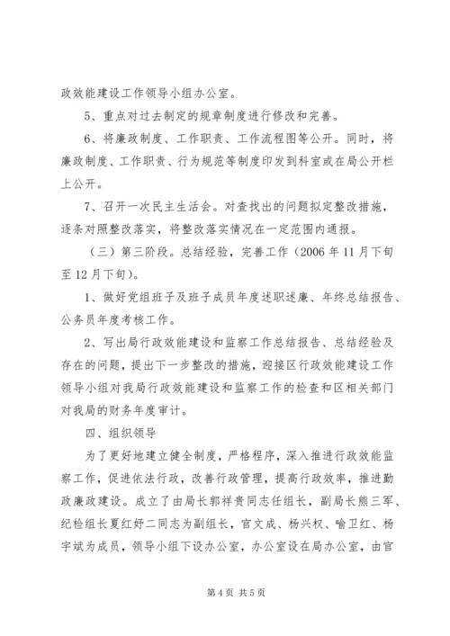 行政效能建设和监察工作实施方案 (2).docx