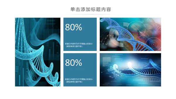基因生物化学医疗医学DNA学术研究报告PPT模板