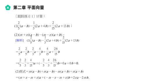 平面向量的线性运算数学教学PPT课件模版
