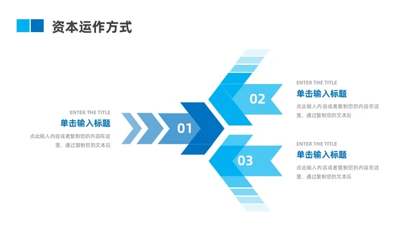 蓝色几何商务商业计划书ppt模板