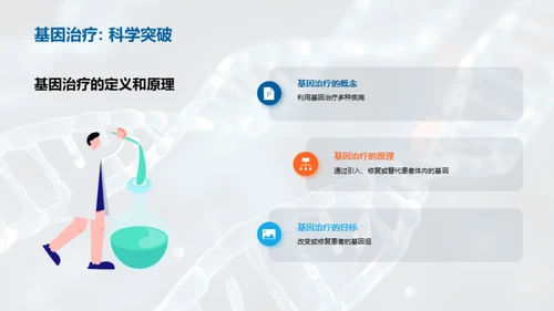 商务风生物医疗教学课件PPT模板