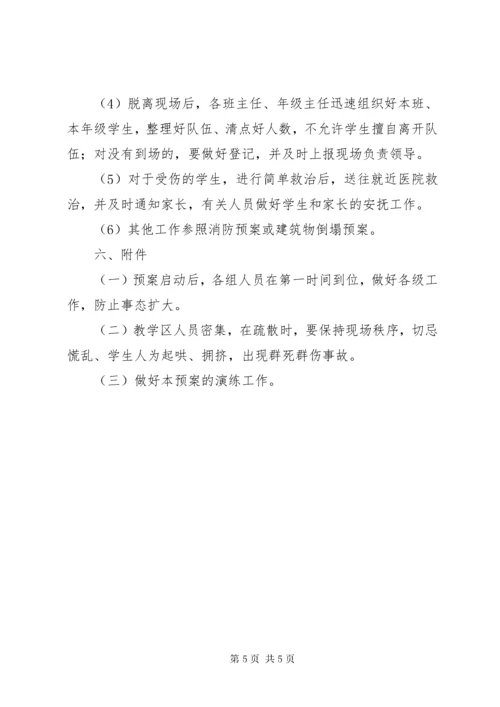 小学安全疏散演练方案方案.docx