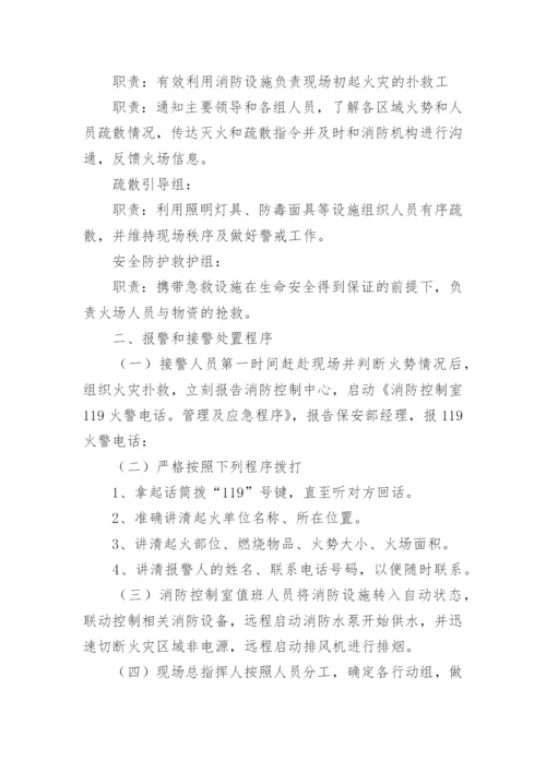 灭火消防应急疏散预案.docx