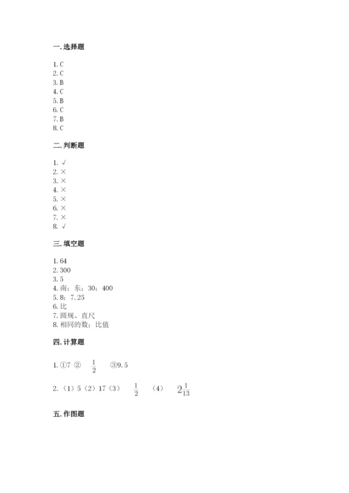 小学六年级上册数学期末测试卷附答案（研优卷）.docx