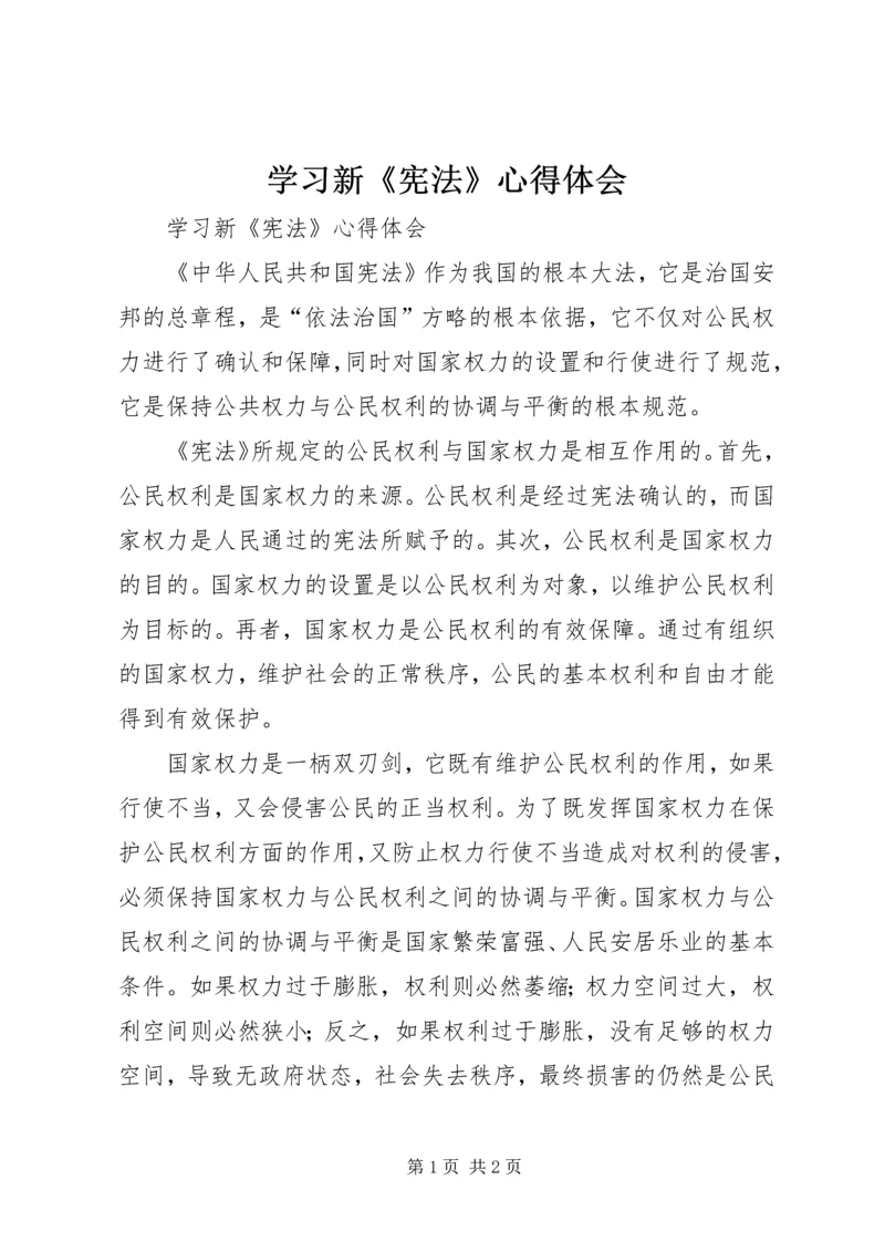 学习新《宪法》心得体会.docx