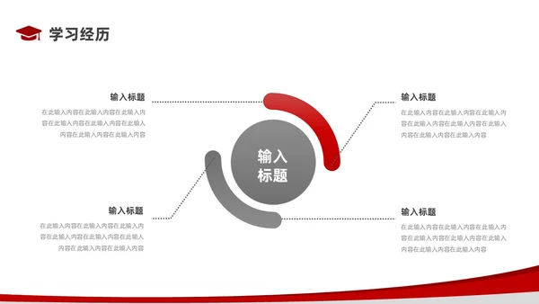 红色简约风博士复试PPT模板