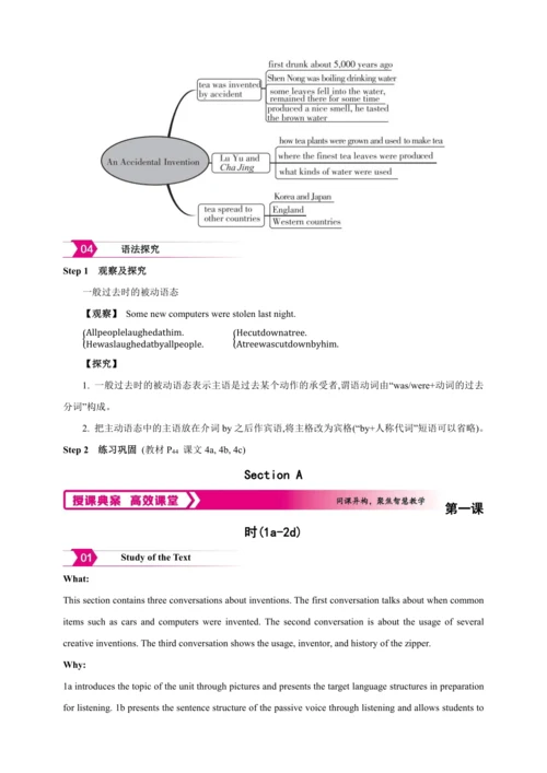 【2024秋人教九（全）英语精彩课堂（备课素材+精品教案）】Unit6 section A