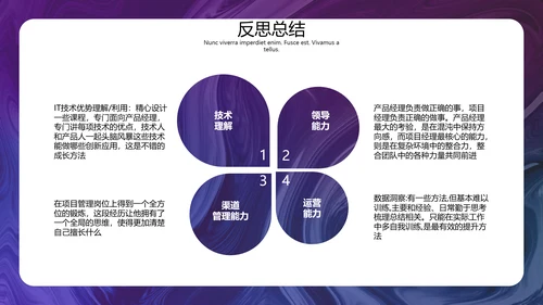 IT产品经理述职报告PPT模板