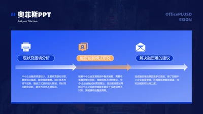 简约风递进关系3项PPT单页