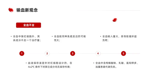 简约红色形状输血相关知识培训课件PPT