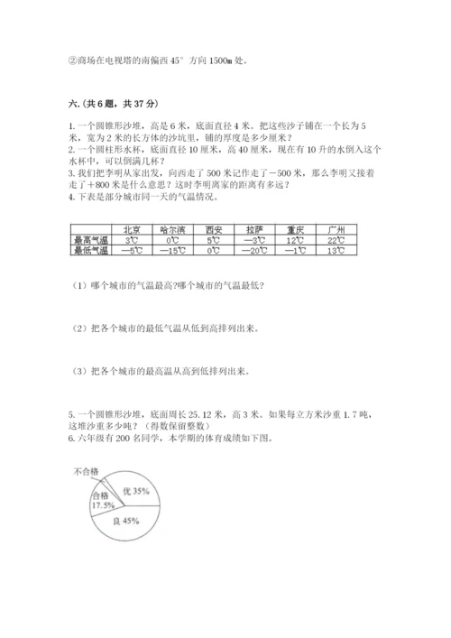苏教版数学小升初模拟试卷附完整答案【有一套】.docx