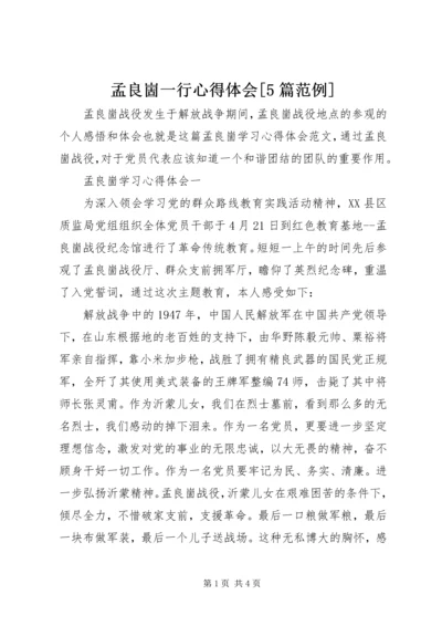 孟良崮一行心得体会[5篇范例] (2).docx