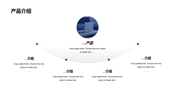 蓝色商务行业新型材料产品分析报告PPT案例