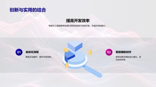智能工具在游戏开发中的应用PPT模板