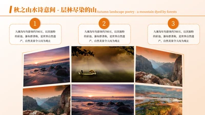 黄色商务风图文页