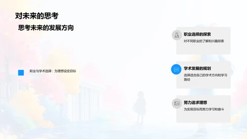 高三生活学习总结PPT模板