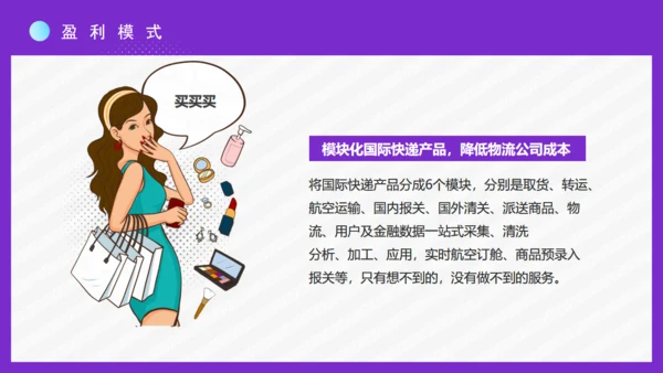 时尚女性跨境电商方案通用PPT模板