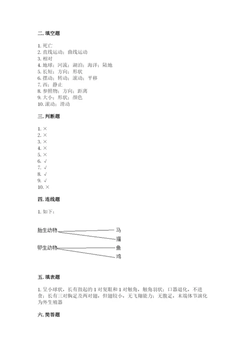 教科版三年级下册科学期末测试卷精品（预热题）.docx