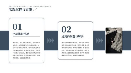 蓝色商务风社会实践报告PPT模板