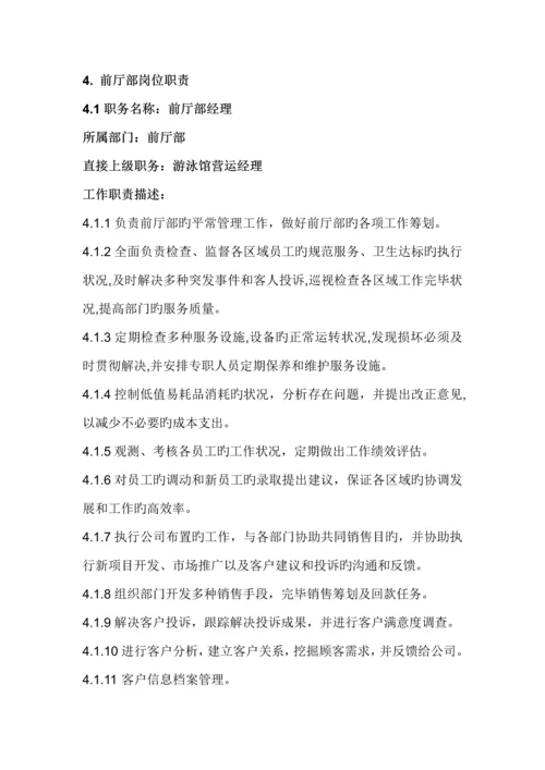 游泳馆组织架构及岗位基本职责.docx