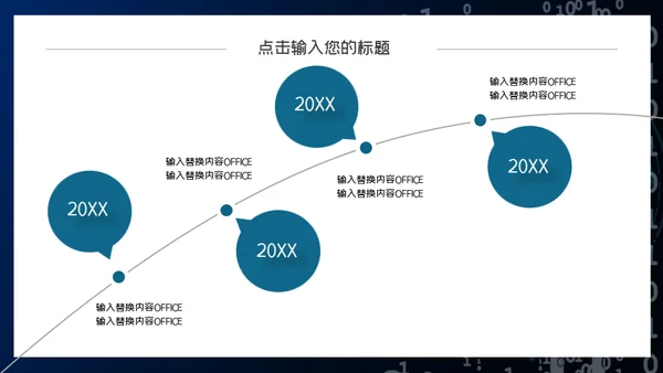 二进制0和1信息安全通用PPT模板