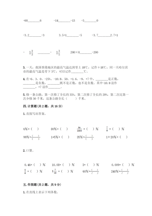 人教版六年级下册数学期中测试卷及参考答案(能力提升).docx