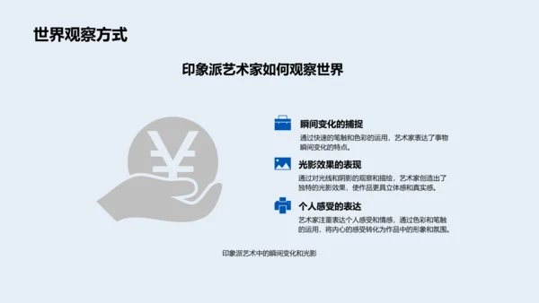 印象派艺术解析PPT模板
