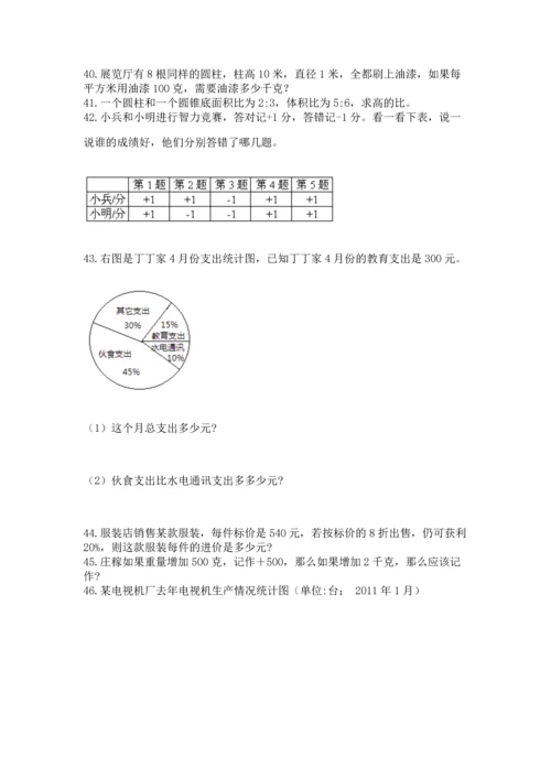 六年级小升初数学应用题50道附答案（培优）.docx
