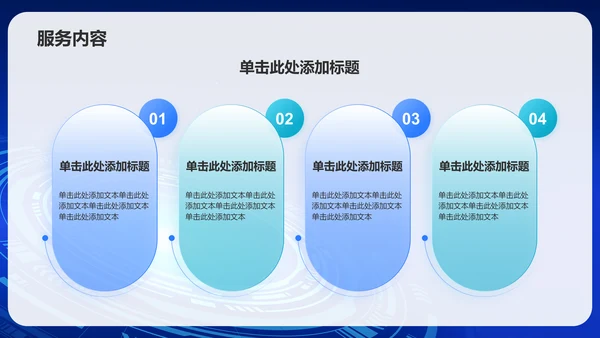 蓝色科技风IT互联网业绩回顾PPT模板