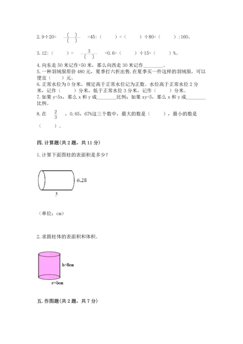 人教版六年级下册数学期末测试卷附答案（达标题）.docx