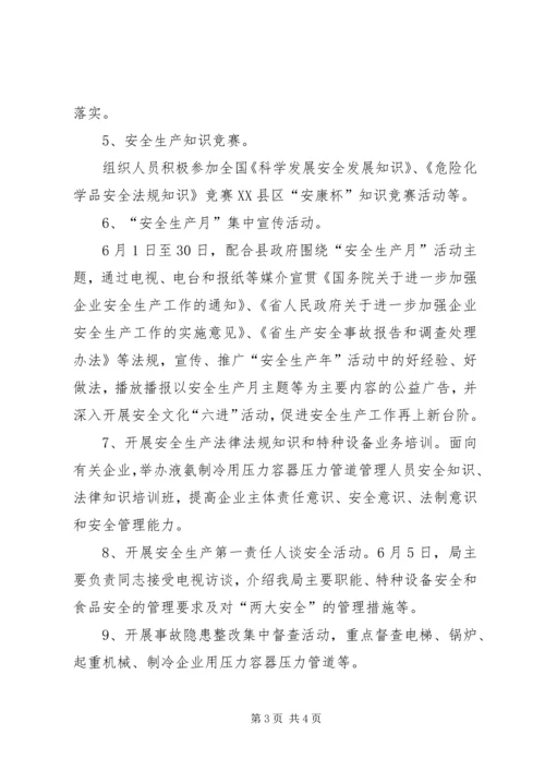质监局安全生产工作方案.docx