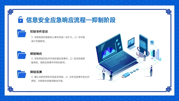 蓝色古风卡通信息安全应急培训PPT课件