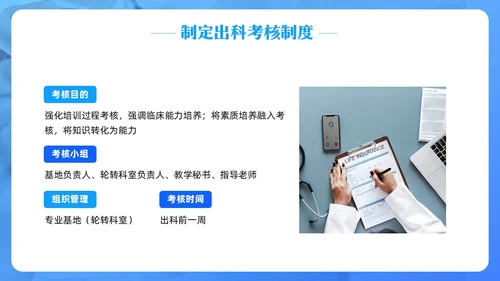 蓝色简约住院医师规范化培训PPT模板宣传PPT动态PPT医疗