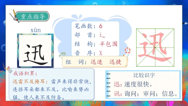 【核心素养】部编版语文三年级下册-23. 海底世界 第1课时（课件）