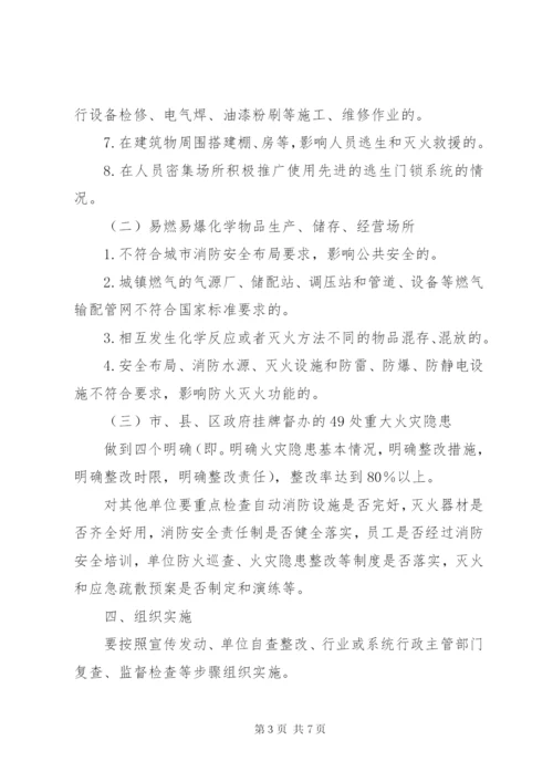 市消防安全排查工作方案.docx