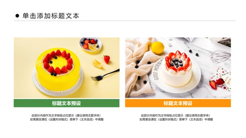 甜品蛋糕美食甜点下午茶动态PPT模板