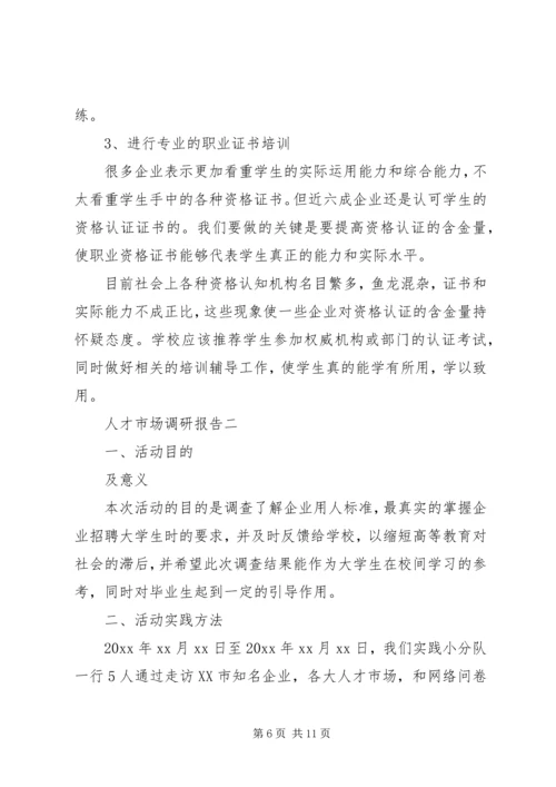 人才市场调研报告范文.docx