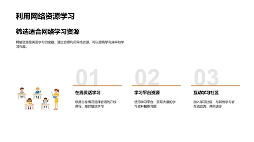 英语学习途径与策略PPT模板