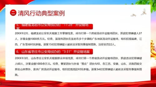 清风行动严打农村赌博违法犯罪清风PPT课件赌博打击赌博